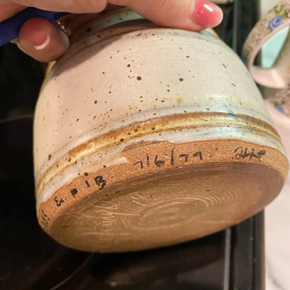 Handmade Clay Southwest Pot Numbered & Signed